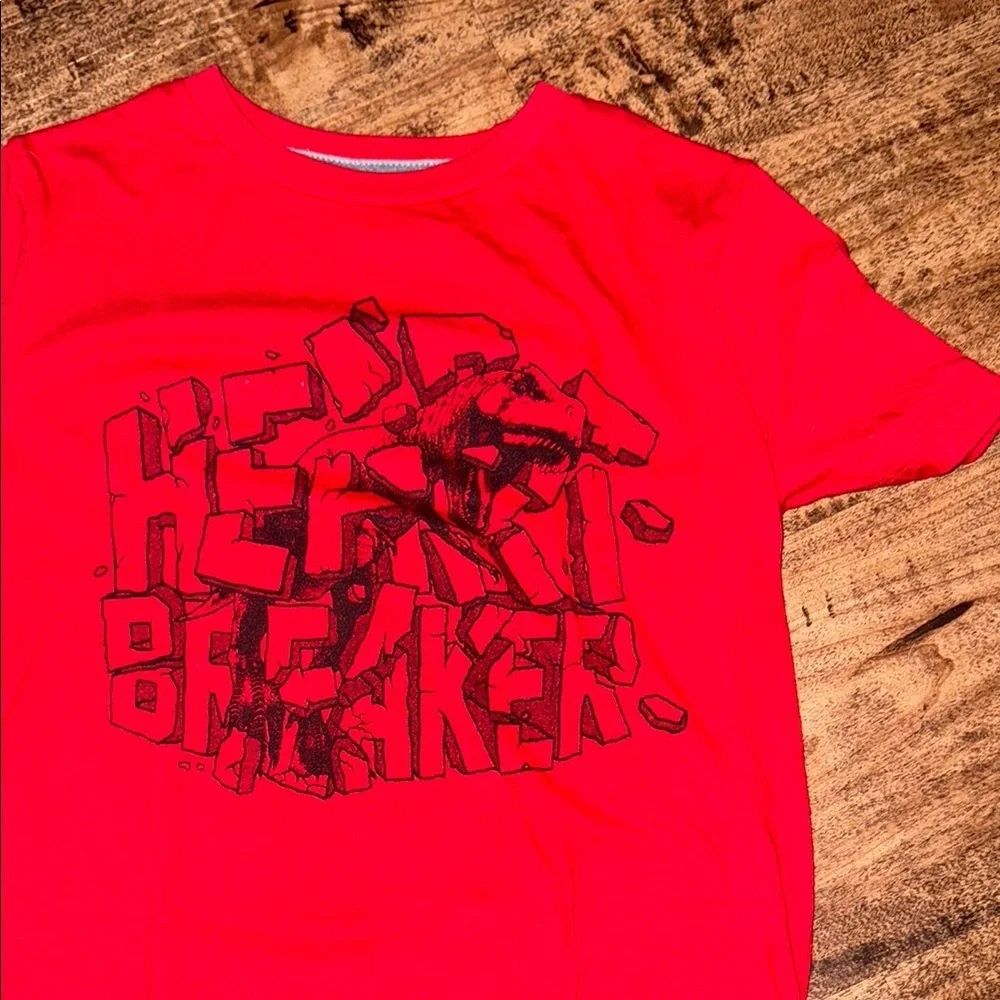 Red Graphic kids Shirt size 8